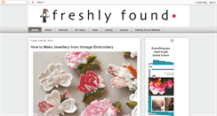 Desktop Screenshot of freshlyfound.blogspot.com