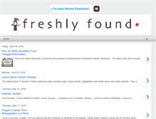 Tablet Screenshot of freshlyfound.blogspot.com