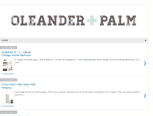 Tablet Screenshot of oleanderandpalm.blogspot.com