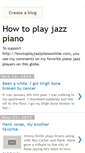 Mobile Screenshot of howtoplayjazzpiano.blogspot.com