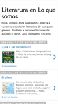Mobile Screenshot of literaturaenloquesomos.blogspot.com