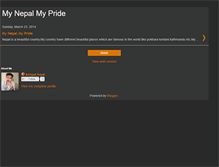 Tablet Screenshot of nepal-achyut.blogspot.com
