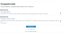 Tablet Screenshot of foropedrovidal.blogspot.com