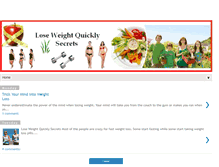 Tablet Screenshot of loseweightquicklysecret.blogspot.com