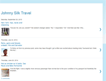 Tablet Screenshot of johnnysilktravel.blogspot.com