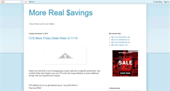 Desktop Screenshot of morerealsavings.blogspot.com