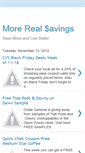 Mobile Screenshot of morerealsavings.blogspot.com