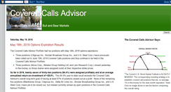 Desktop Screenshot of coveredcallsadvisor.blogspot.com