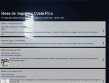 Tablet Screenshot of ideasdenegocioscr.blogspot.com