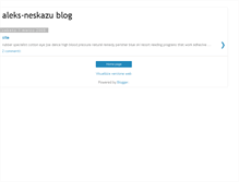 Tablet Screenshot of aleks-neskazu.blogspot.com