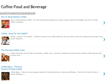 Tablet Screenshot of coffee-food-beverage.blogspot.com