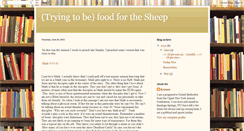 Desktop Screenshot of foodforthesheep.blogspot.com