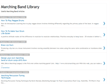 Tablet Screenshot of marching-library.blogspot.com