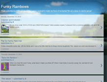 Tablet Screenshot of funkyrainbows.blogspot.com