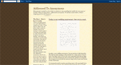 Desktop Screenshot of addressedtoanonymous.blogspot.com