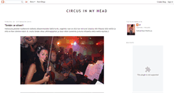 Desktop Screenshot of circus-in-my-head.blogspot.com