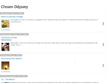 Tablet Screenshot of chosenodyssey.blogspot.com