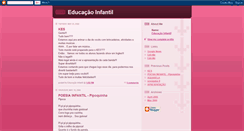 Desktop Screenshot of educacaoinfantil.blogspot.com