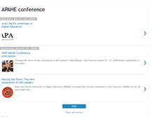 Tablet Screenshot of apaheconference.blogspot.com