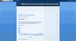 Desktop Screenshot of cbseschoolcodes.blogspot.com