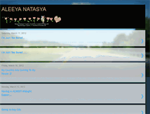 Tablet Screenshot of aleeya-natasya.blogspot.com