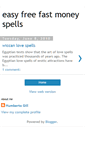 Mobile Screenshot of easy-wiccan-money-spells.blogspot.com