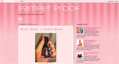 Desktop Screenshot of pamperproof.blogspot.com