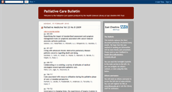 Desktop Screenshot of pallcarebulletin.blogspot.com