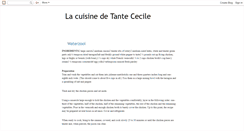 Desktop Screenshot of lacuisinedetantececile.blogspot.com