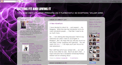 Desktop Screenshot of gettingfitandlovingit.blogspot.com