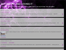 Tablet Screenshot of gettingfitandlovingit.blogspot.com