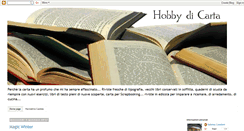Desktop Screenshot of hobbydicarta.blogspot.com