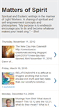 Mobile Screenshot of mattersofspirit.blogspot.com