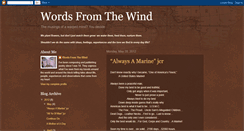 Desktop Screenshot of jcswordsfromthewind.blogspot.com