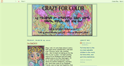 Desktop Screenshot of crazyforcolor.blogspot.com