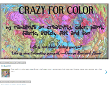 Tablet Screenshot of crazyforcolor.blogspot.com