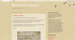 Desktop Screenshot of monstrousbeauty.blogspot.com