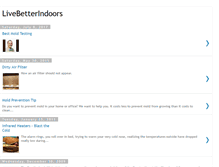 Tablet Screenshot of livebetterindoors.blogspot.com