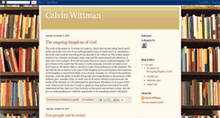 Desktop Screenshot of calvinwittman.blogspot.com