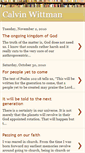 Mobile Screenshot of calvinwittman.blogspot.com