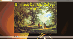 Desktop Screenshot of emmauscatholiccollegemusic.blogspot.com