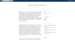 Desktop Screenshot of inclusaosocial.blogspot.com