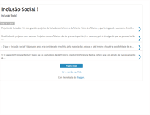 Tablet Screenshot of inclusaosocial.blogspot.com