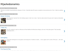 Tablet Screenshot of hijackedceramics.blogspot.com