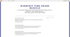 Desktop Screenshot of marriotttimeshareresells.blogspot.com