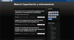 Desktop Screenshot of materiacapacitacinyentrenamiento.blogspot.com