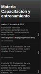 Mobile Screenshot of materiacapacitacinyentrenamiento.blogspot.com
