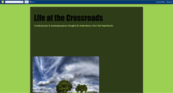 Desktop Screenshot of lifeatthecrossroads-cyberscribe.blogspot.com