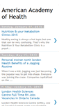 Mobile Screenshot of americanacademyofhealth.blogspot.com