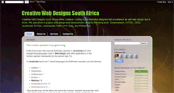 Desktop Screenshot of creativewebdesignsa.blogspot.com